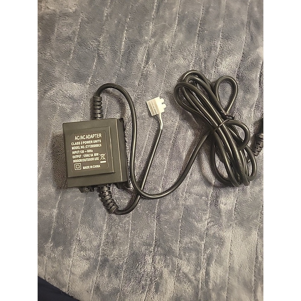 CY1205000C6 120 Volt 12VAC 60Hz 60W 5A Class‎ 2 AC/AC Wall Charger Power Adapter